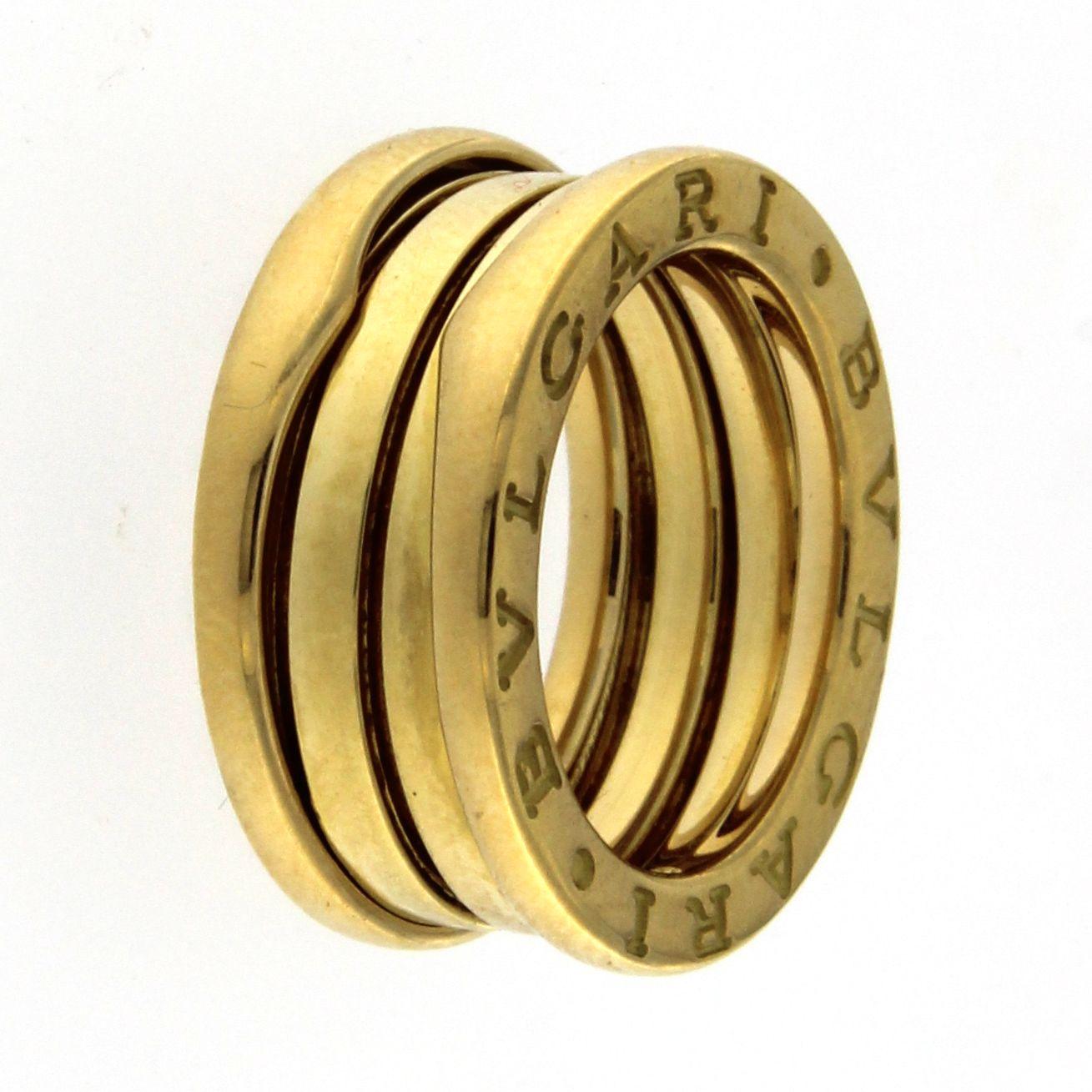 BZERO1 ring 18kt yellow gold       size 48        3 Band