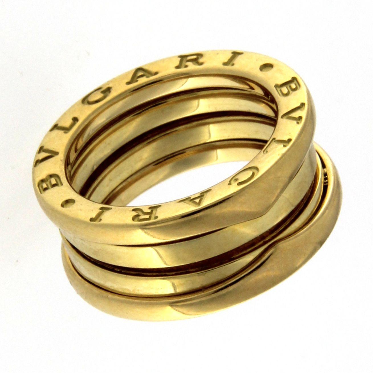 Bzero1 Ring 18 Karat Yellow Gold 3 Band 2