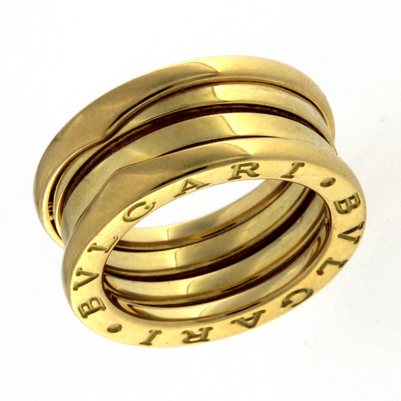 Bzero1 Ring 18 Karat Yellow Gold 3 Band 4