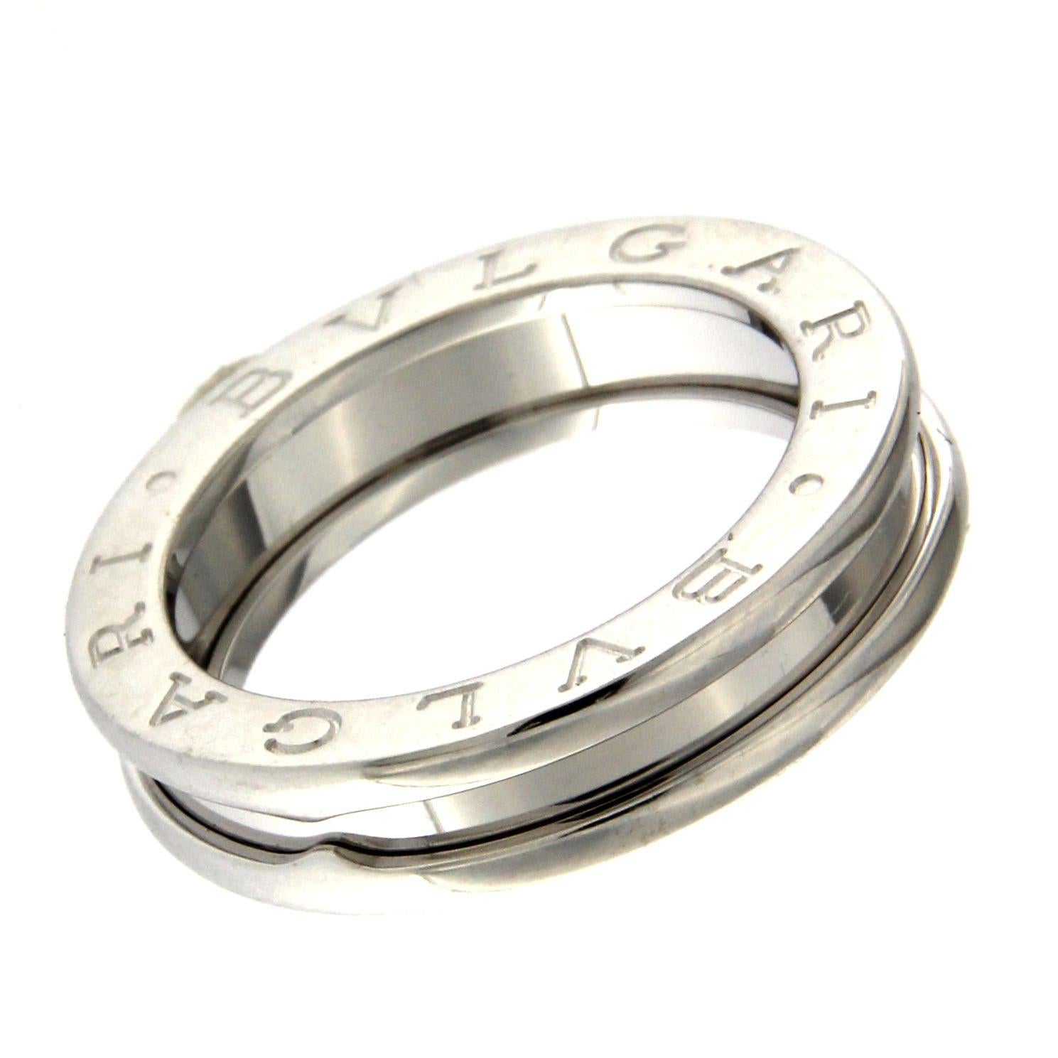 BZERO1 ring 18kt white gold       size 48        1 Band