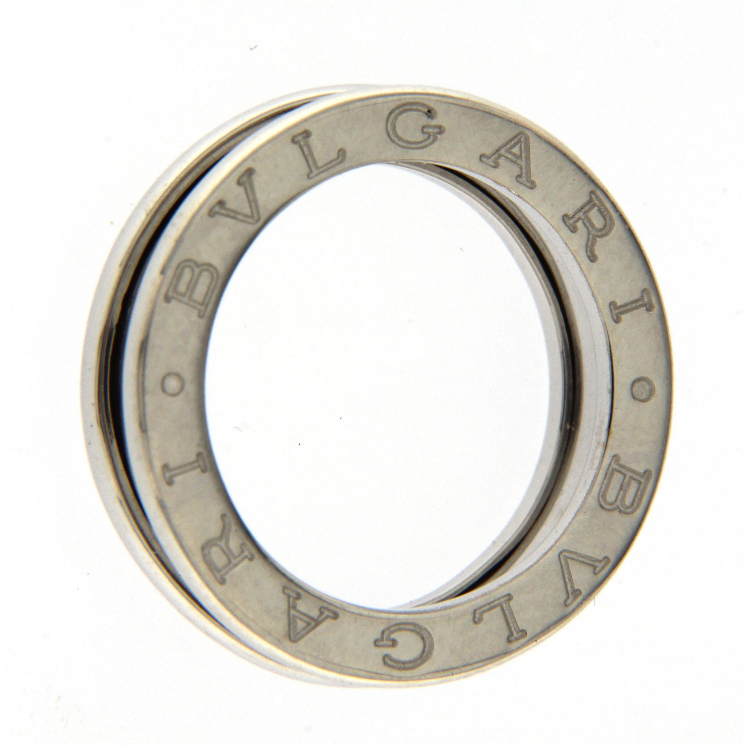 BZERO1 ring 18kt white gold       size 47        1 Band