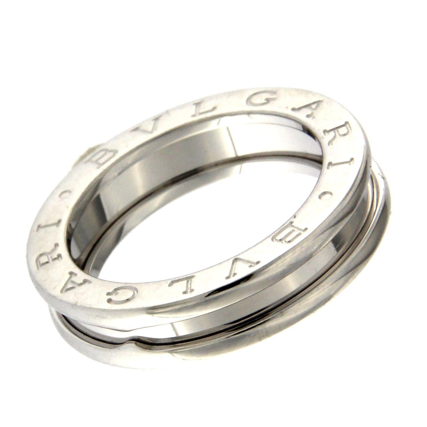 BZERO1 ring 18kt white gold       size 50       1 Band