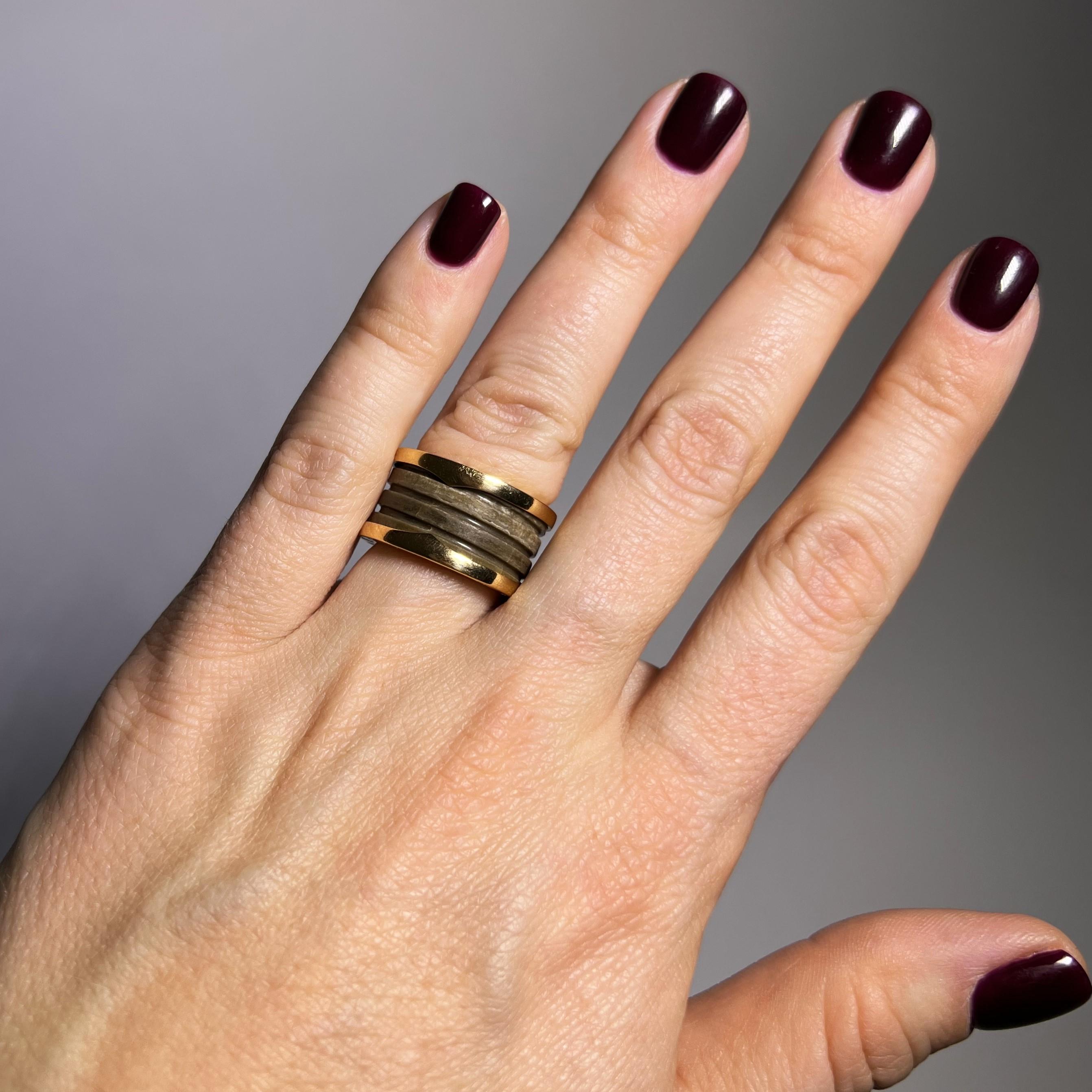 Bzero1 Ring mit Achat von Bvlgari aus 18 Karat Roségold im Angebot 5