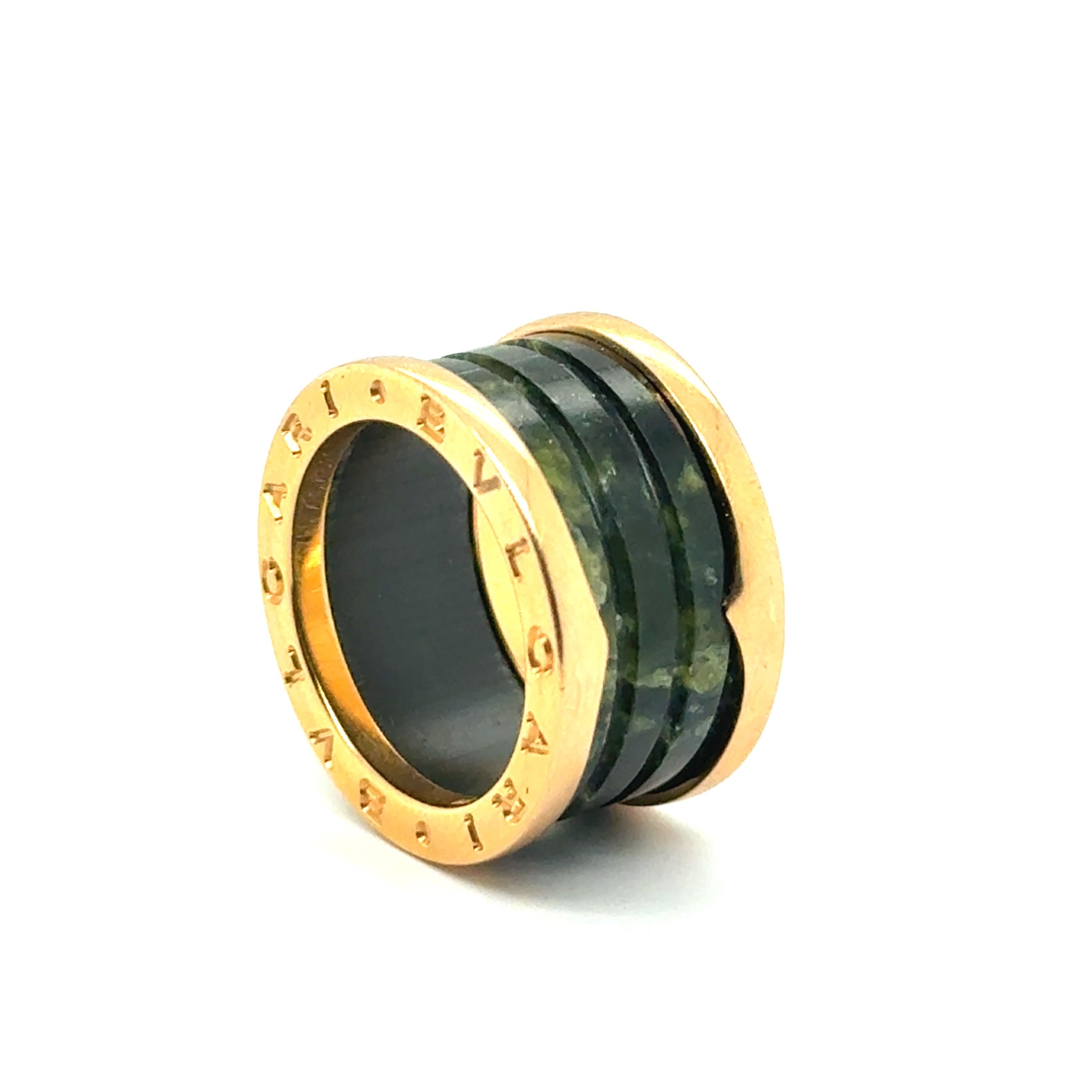 BZero1 Ring with Serpentine in Red Gold by Bvlgari For Sale 4