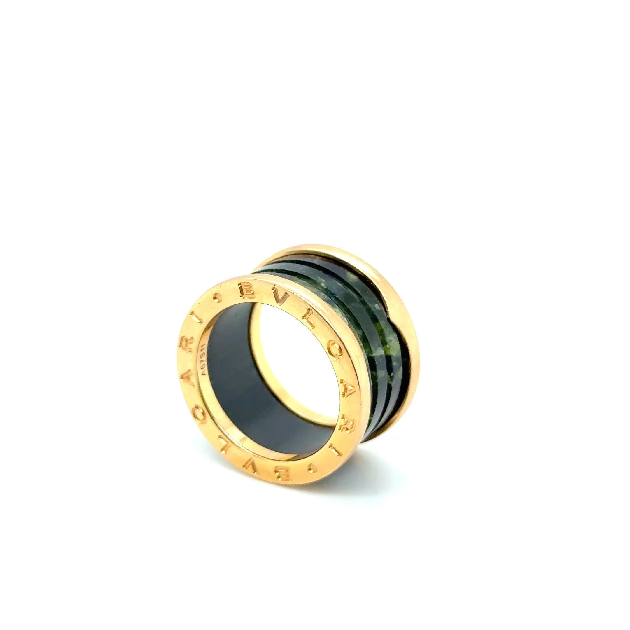 BZero1 Ring with Serpentine in Red Gold by Bvlgari For Sale 6