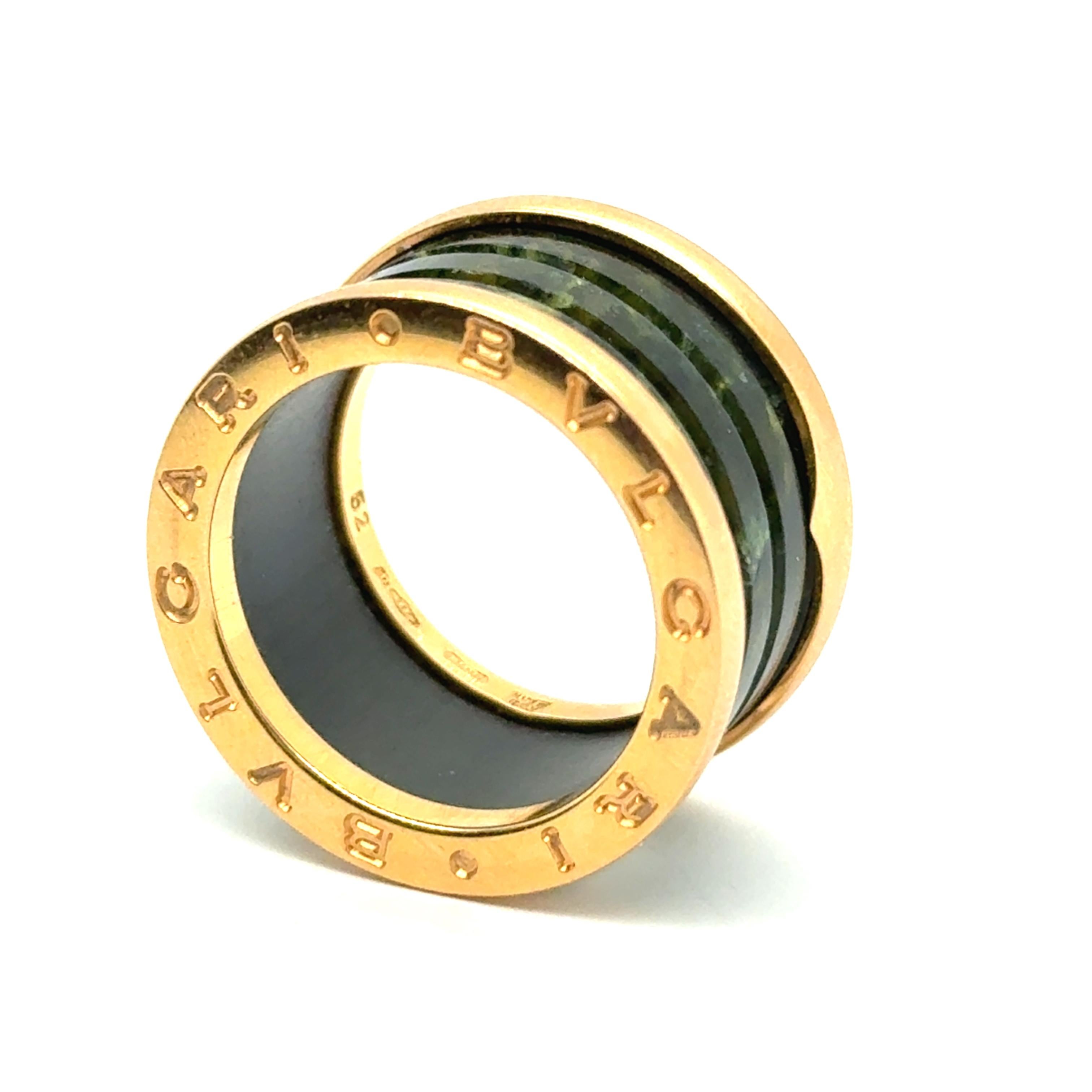 BZero1 Ring with Serpentine in Red Gold by Bvlgari For Sale 7
