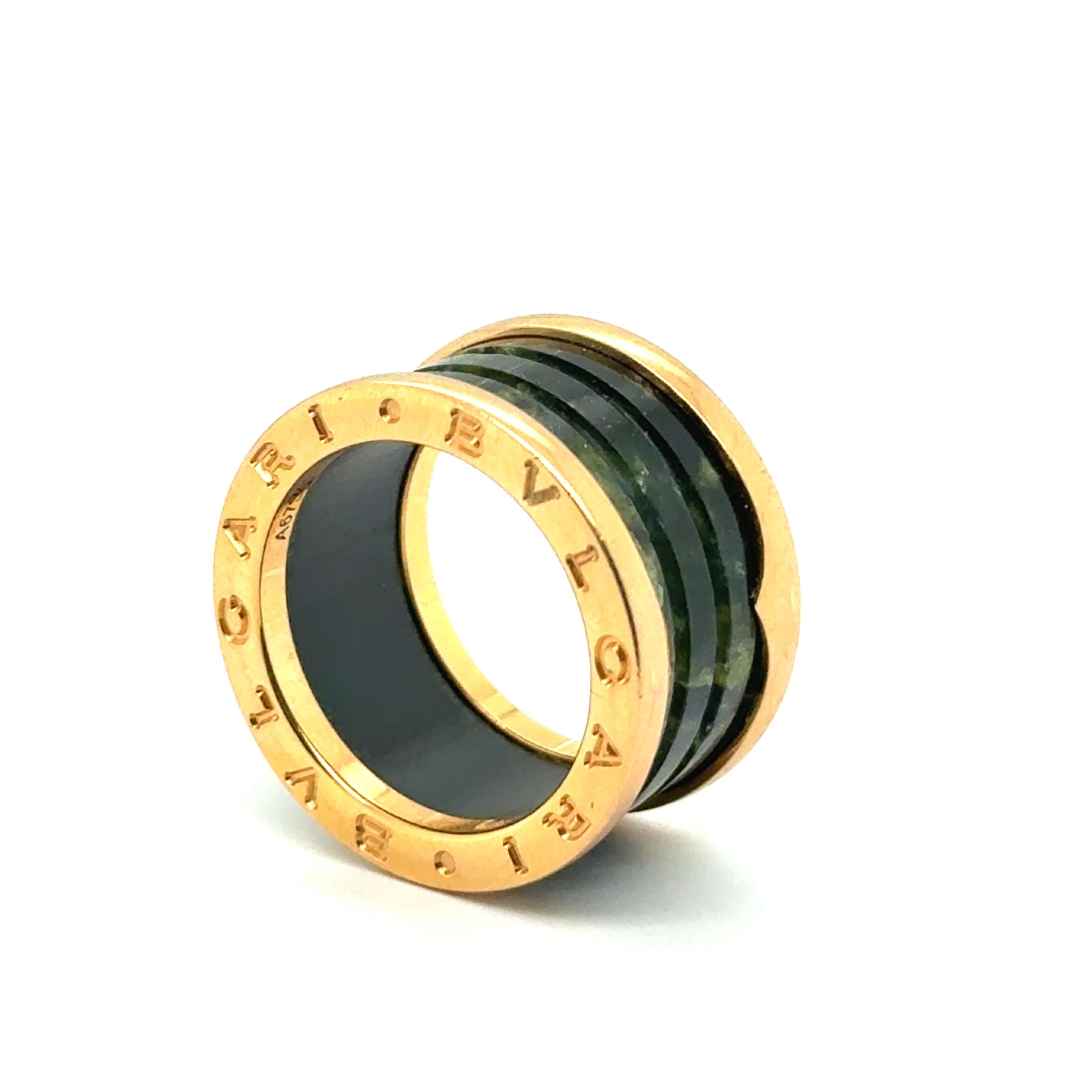 BZero1 Ring with Serpentine in Red Gold by Bvlgari For Sale 1