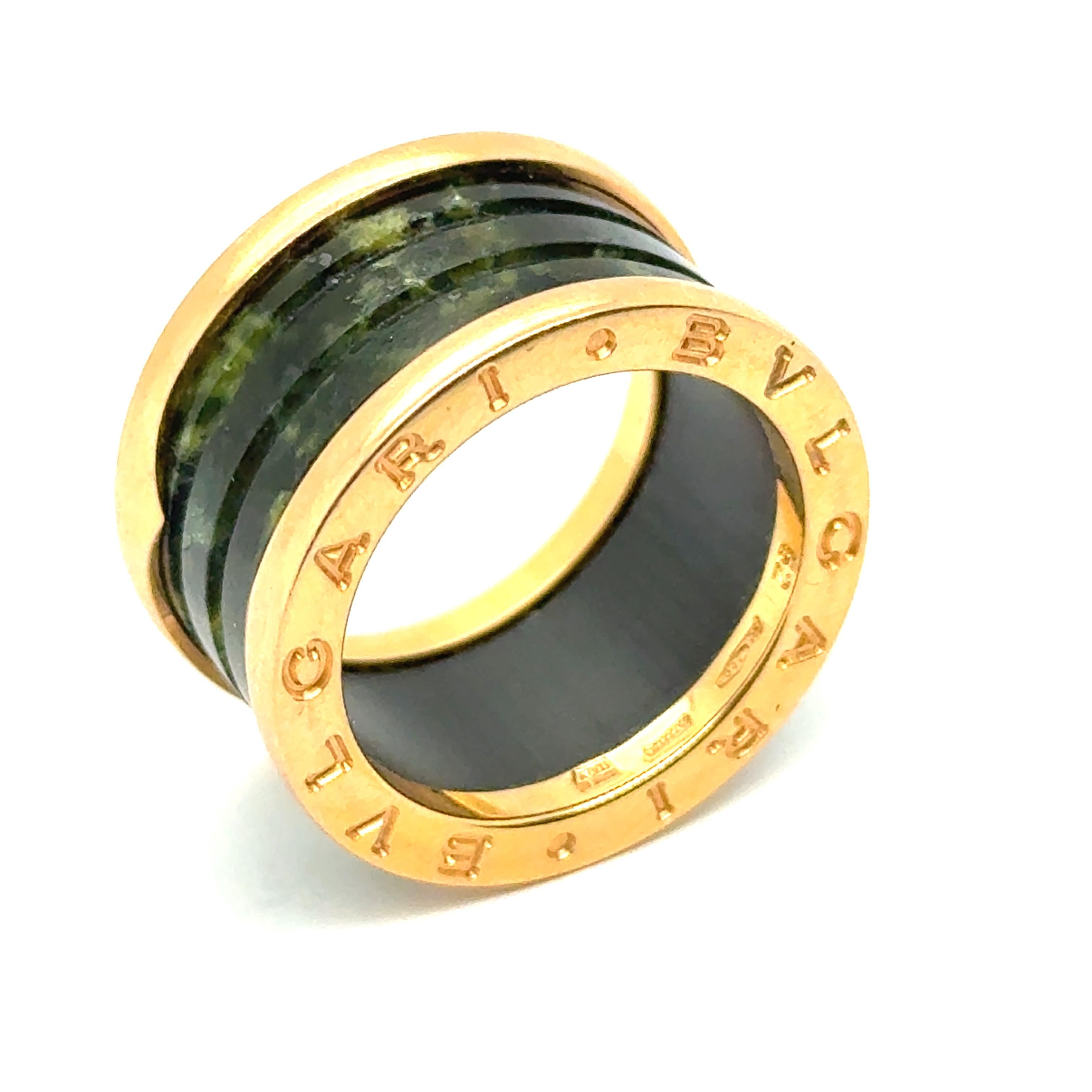 BZero1 Ring with Serpentine in Red Gold by Bvlgari For Sale 2