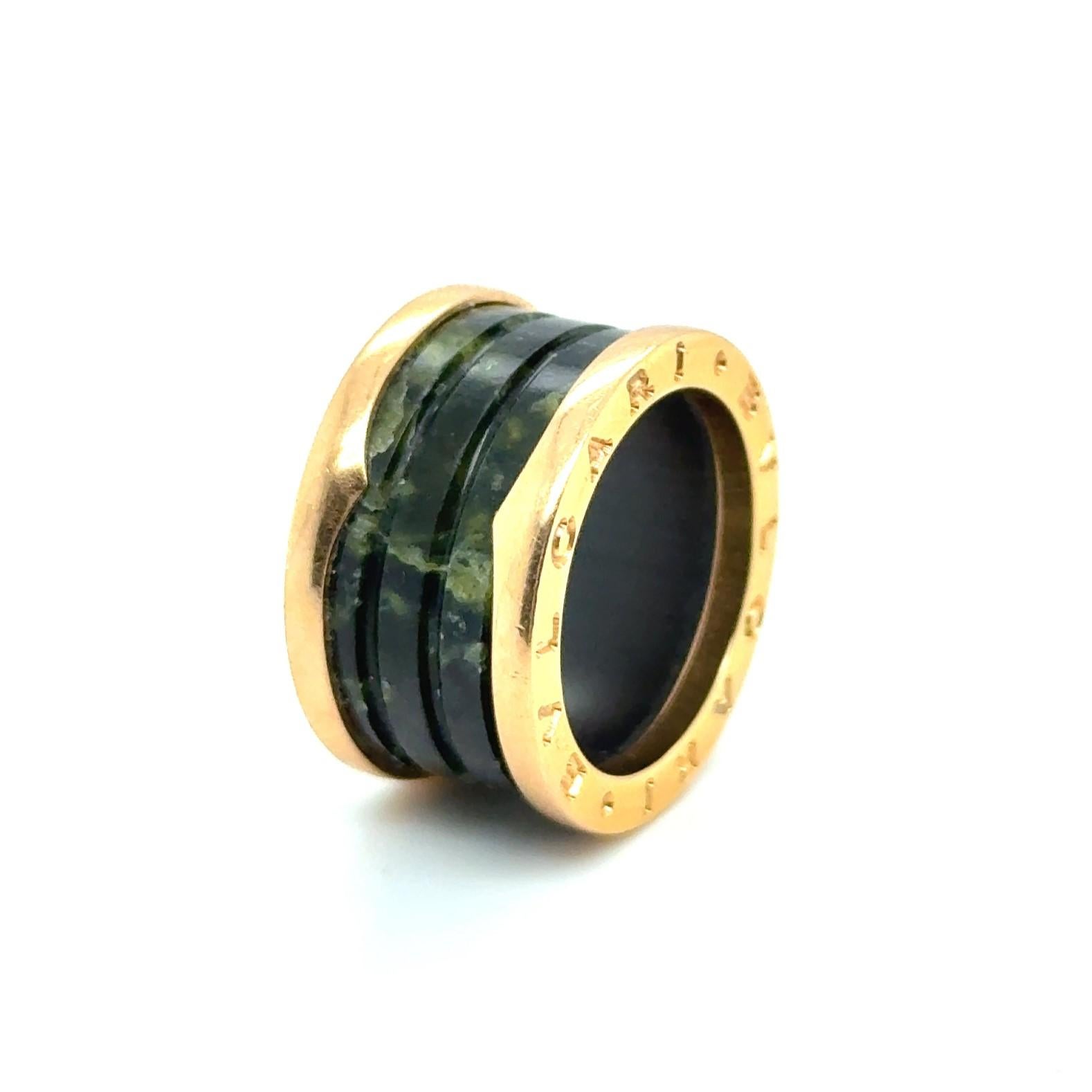 BZero1 Ring with Serpentine in Red Gold by Bvlgari For Sale 3