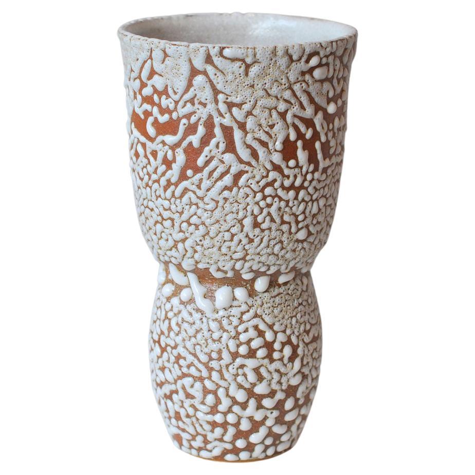 C-019 White Stoneware Vase by Moïo Studio For Sale