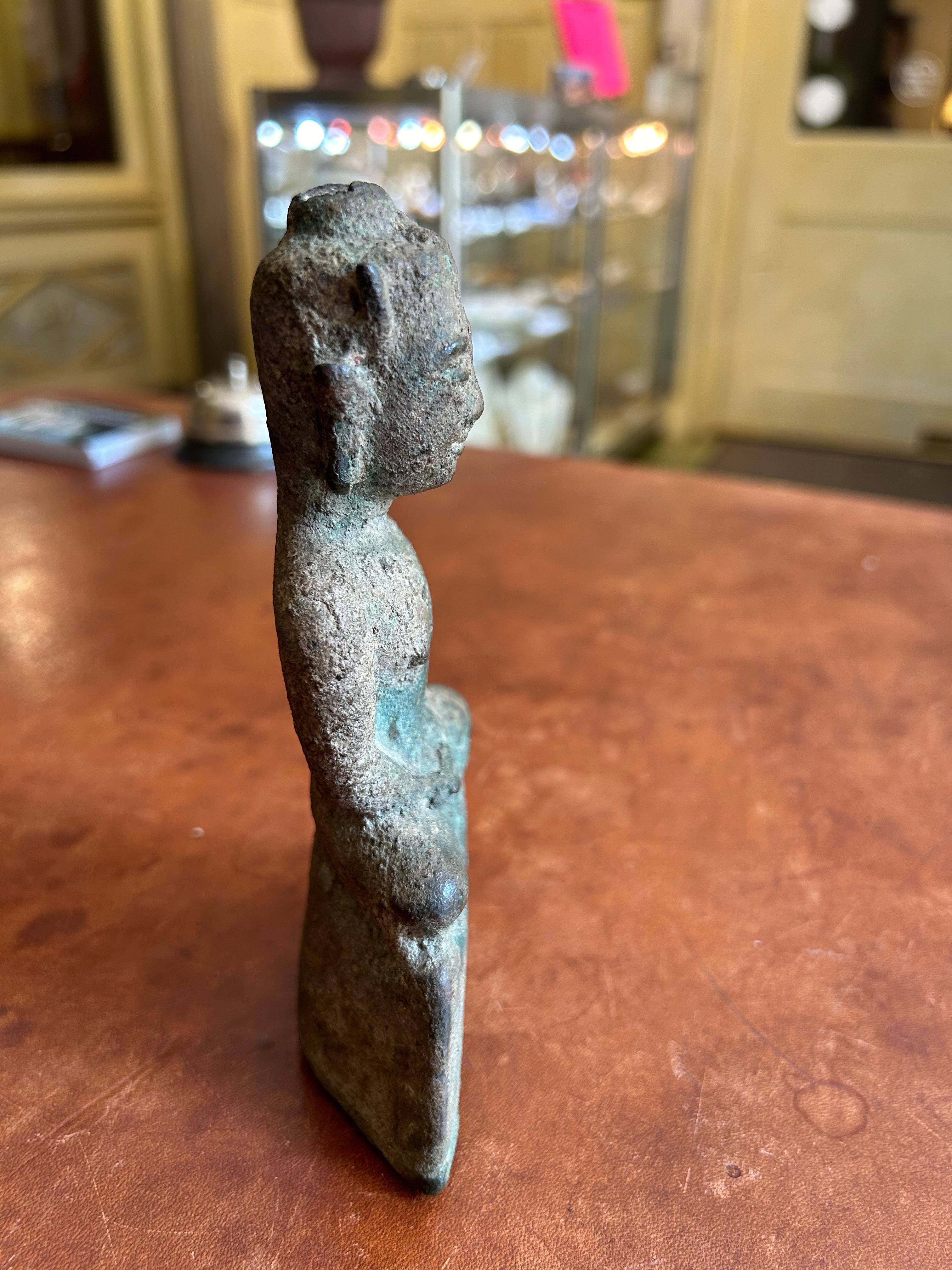 c. 1300-1500s Bronze Buddha From Aytthaya, Thailand For Sale 6