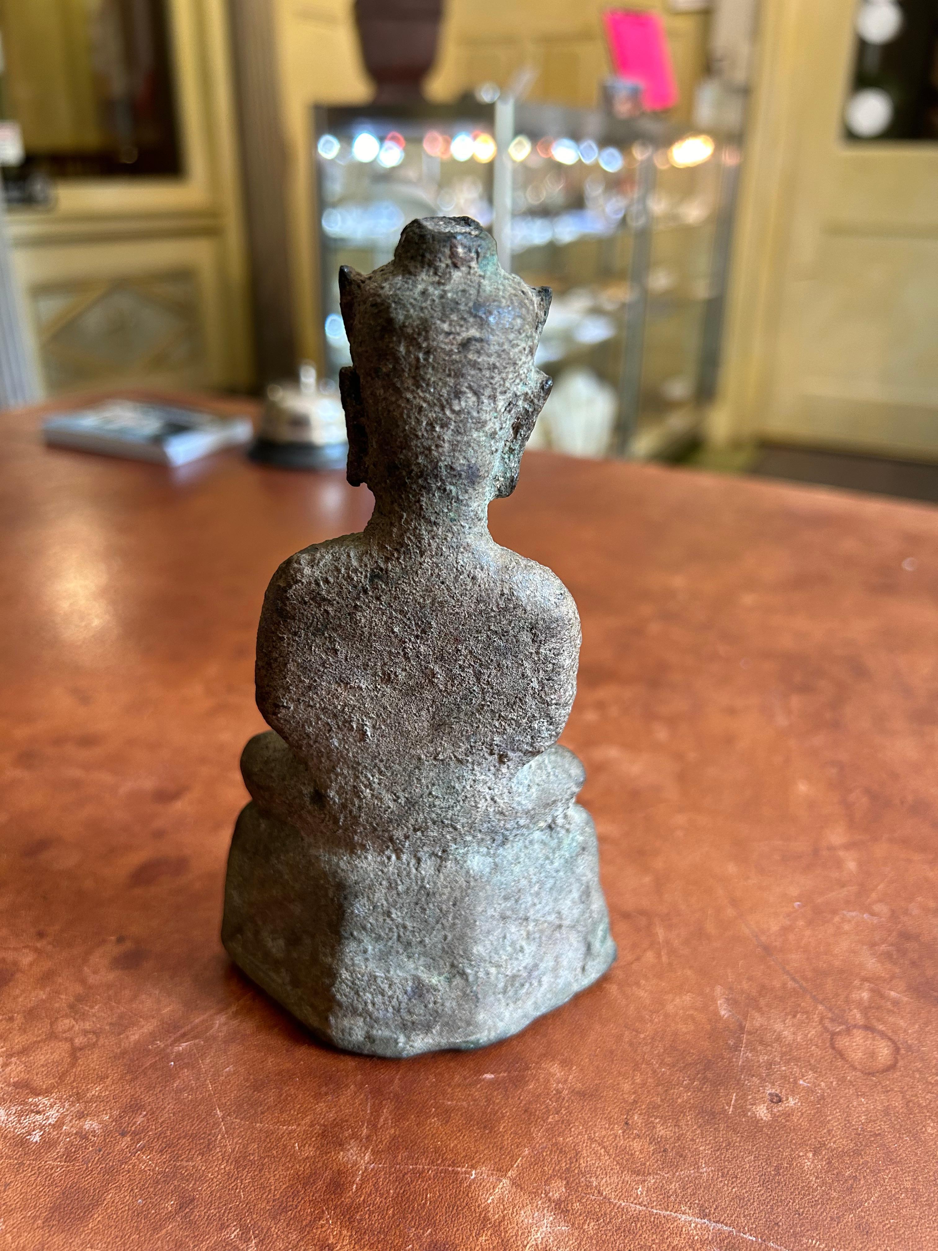 c. 1300-1500s Bronze Buddha From Aytthaya, Thailand For Sale 4