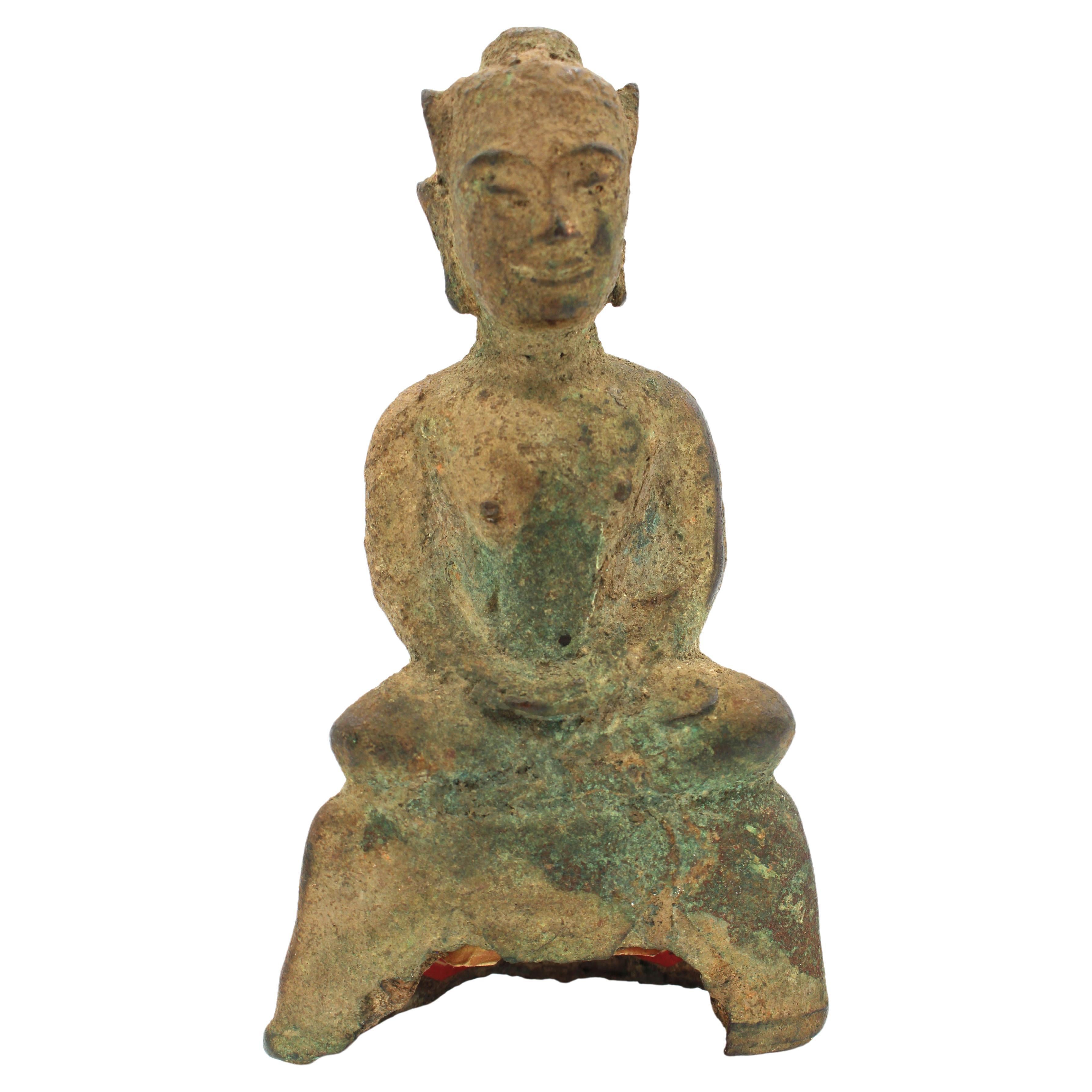 Bronze-Buddha aus Aytthaya, Thailand, ca. 1300-1500er Jahre, aus Bronze