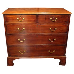 c. 1760-70 George III English Chippendale Style Chest of Drawers