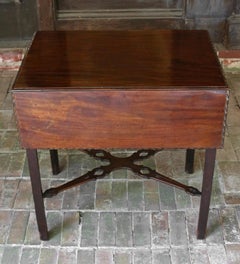 c. 1760 George III Period Chippendale Taste Pembroke Table