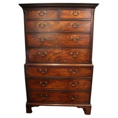 c. 1765-80 George III Period Chest on Chest