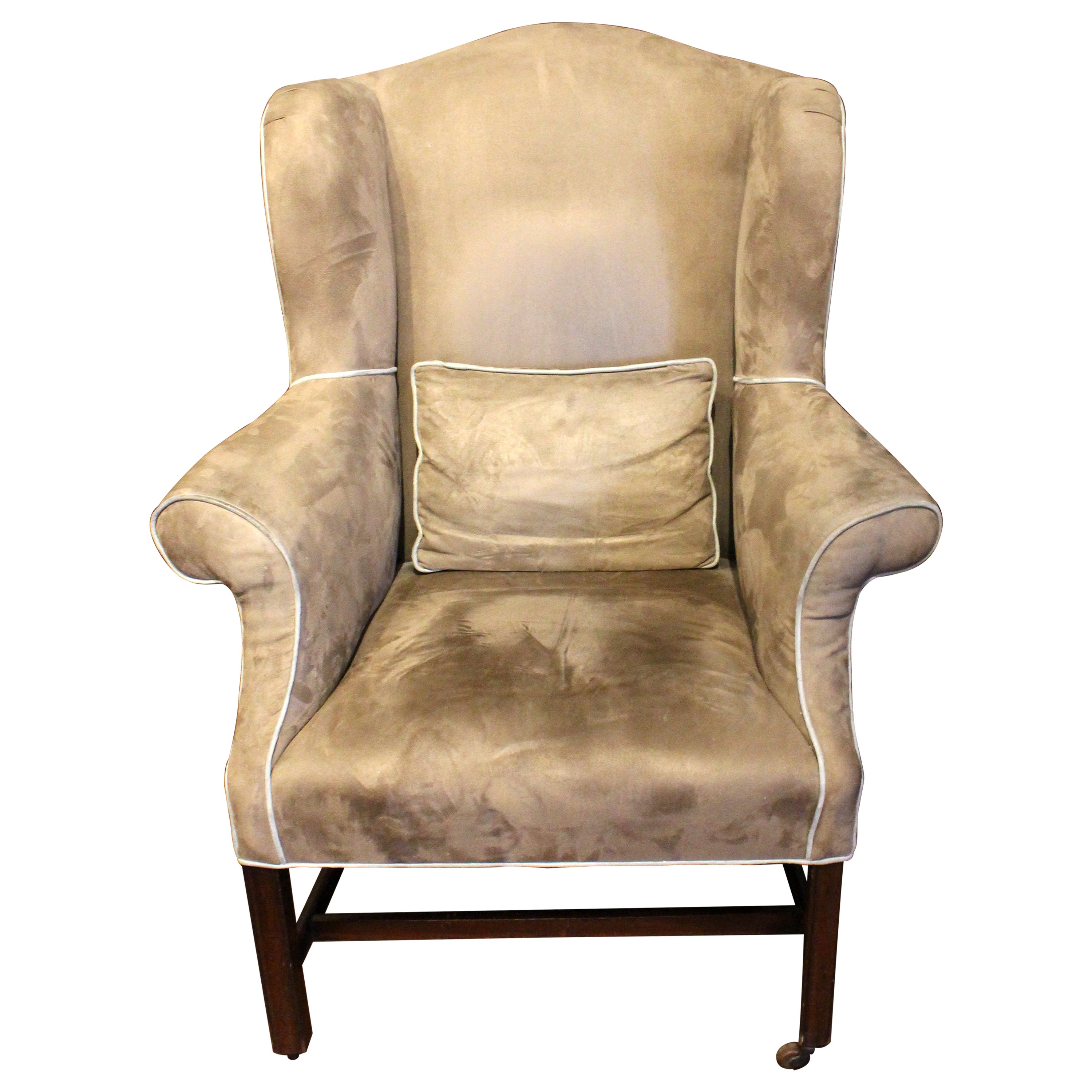 c. 1765-80 Sillón de brazos con respaldo de época Jorge III