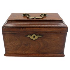 c. 1765 Caja de té inglesa de época de Jorge III