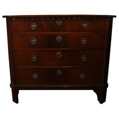 c. 1780-1800 Neoclassical Dutch 4-Drawer Commode