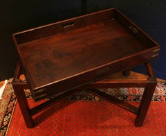 C. 1780 George III Period Butler's Tray on Stand