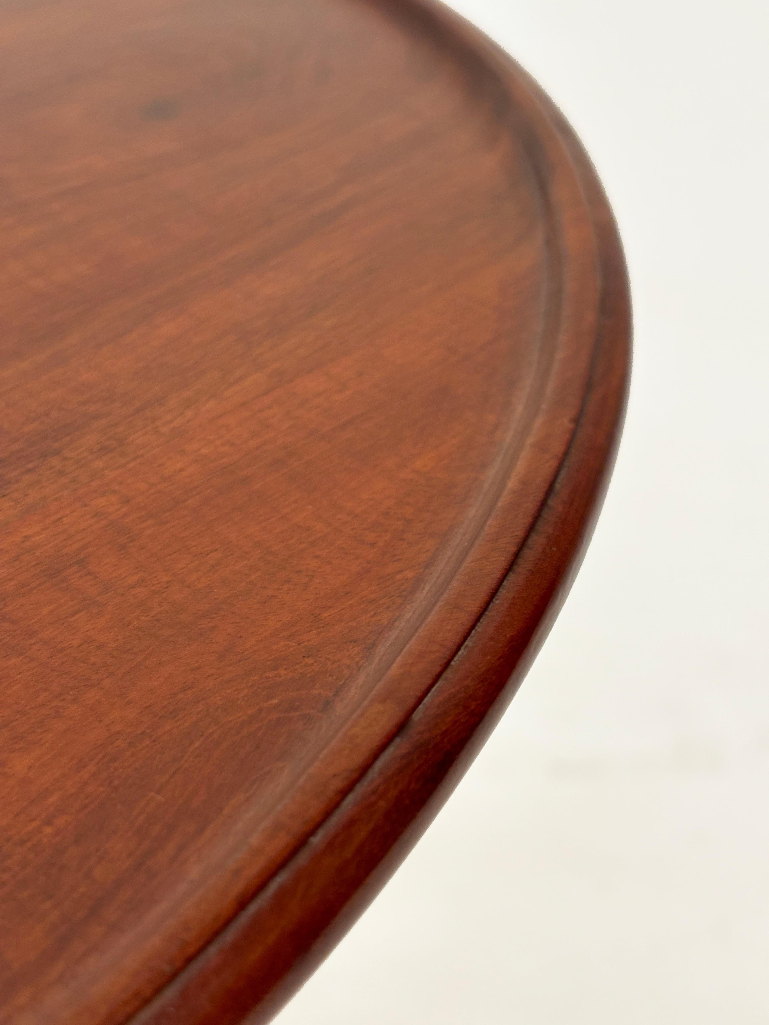 c. 1790 Mesa basculante americana de caoba con borde de plato siglo XVIII en venta