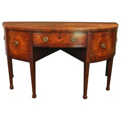 Antique C. 1790 George III Period Demilune Sideboard