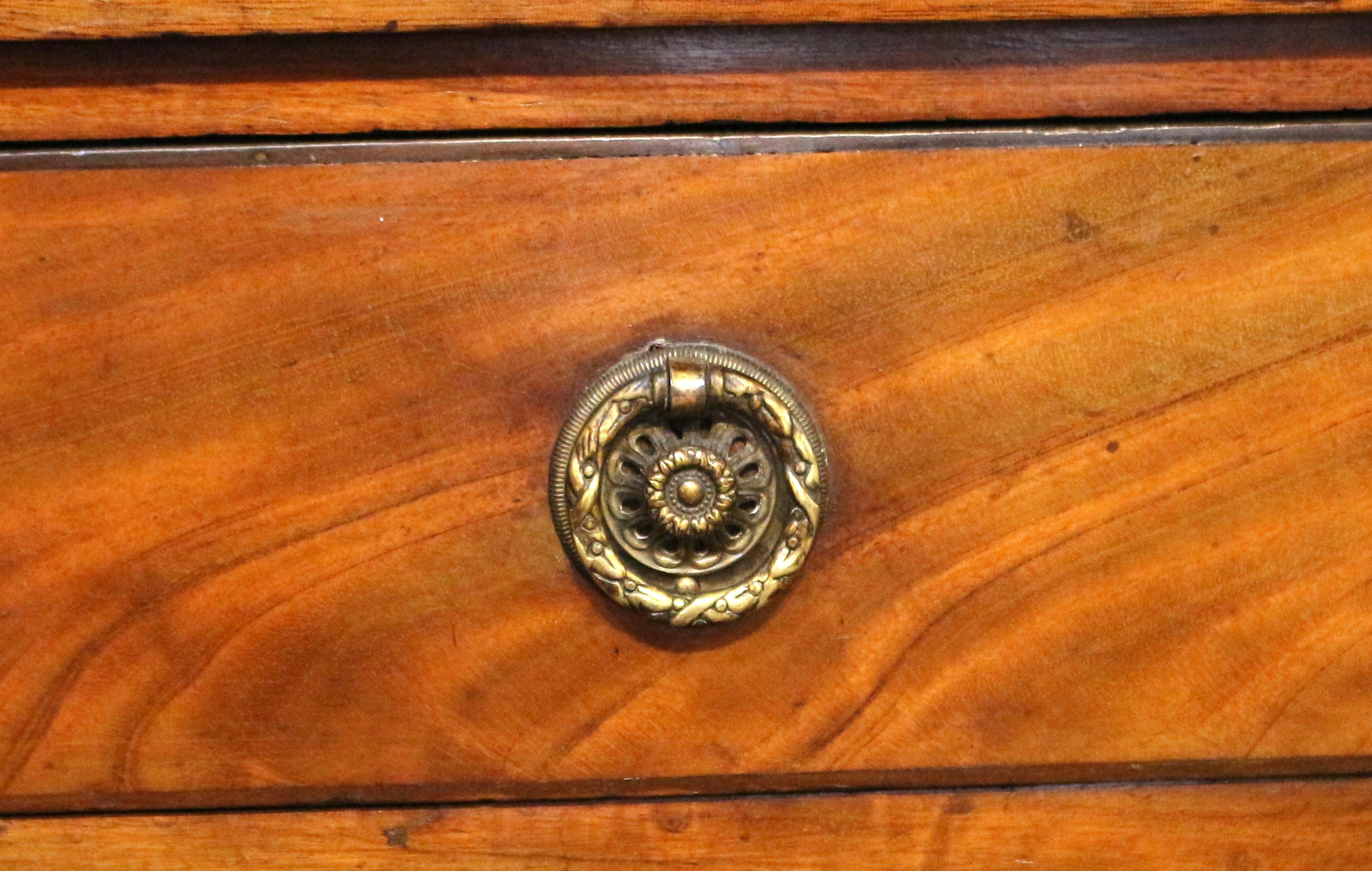 c. 1800-1810 English Early Regency Period 3-Drawer Console Table 1