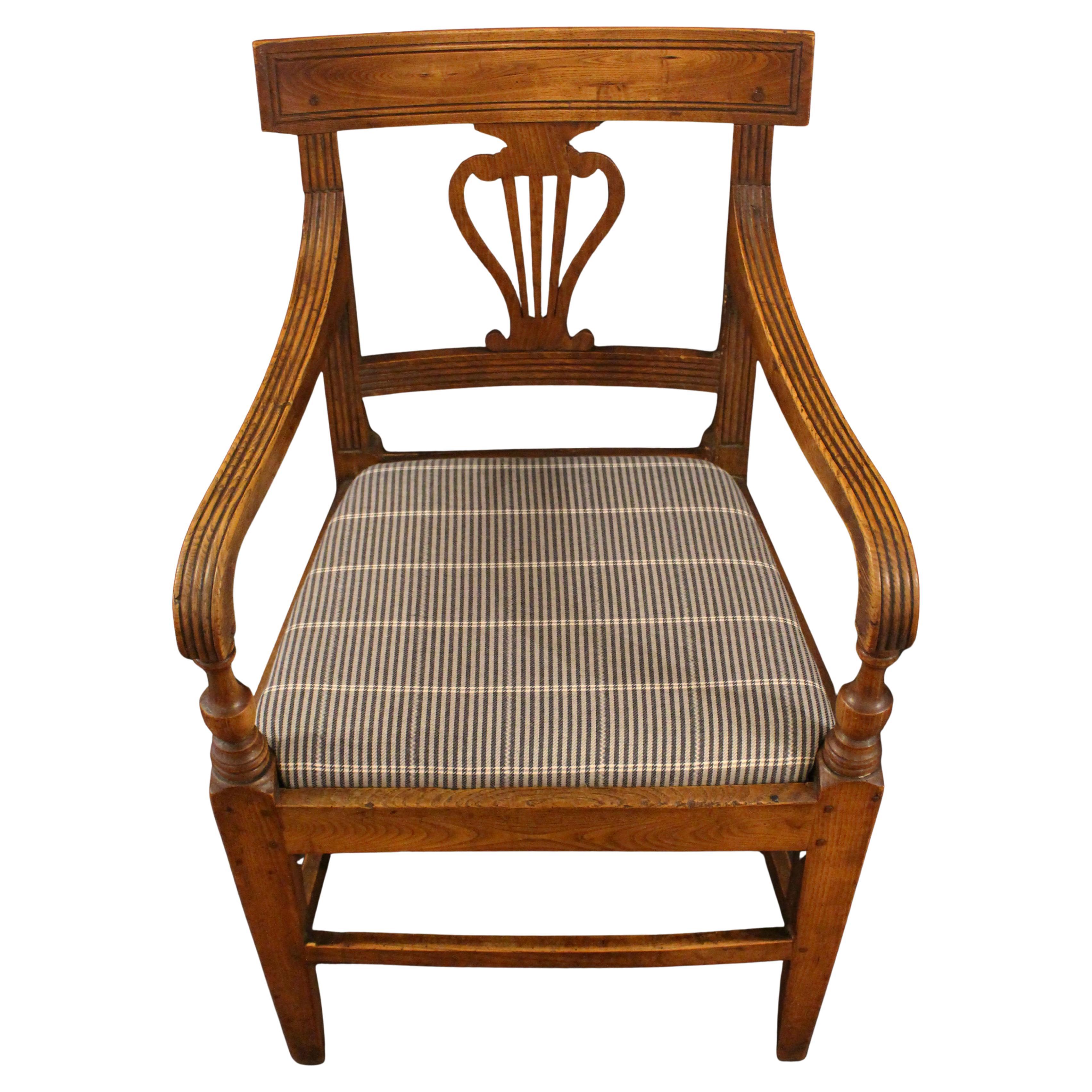 c. 1800-20 Country English Regency Period Arm Chair