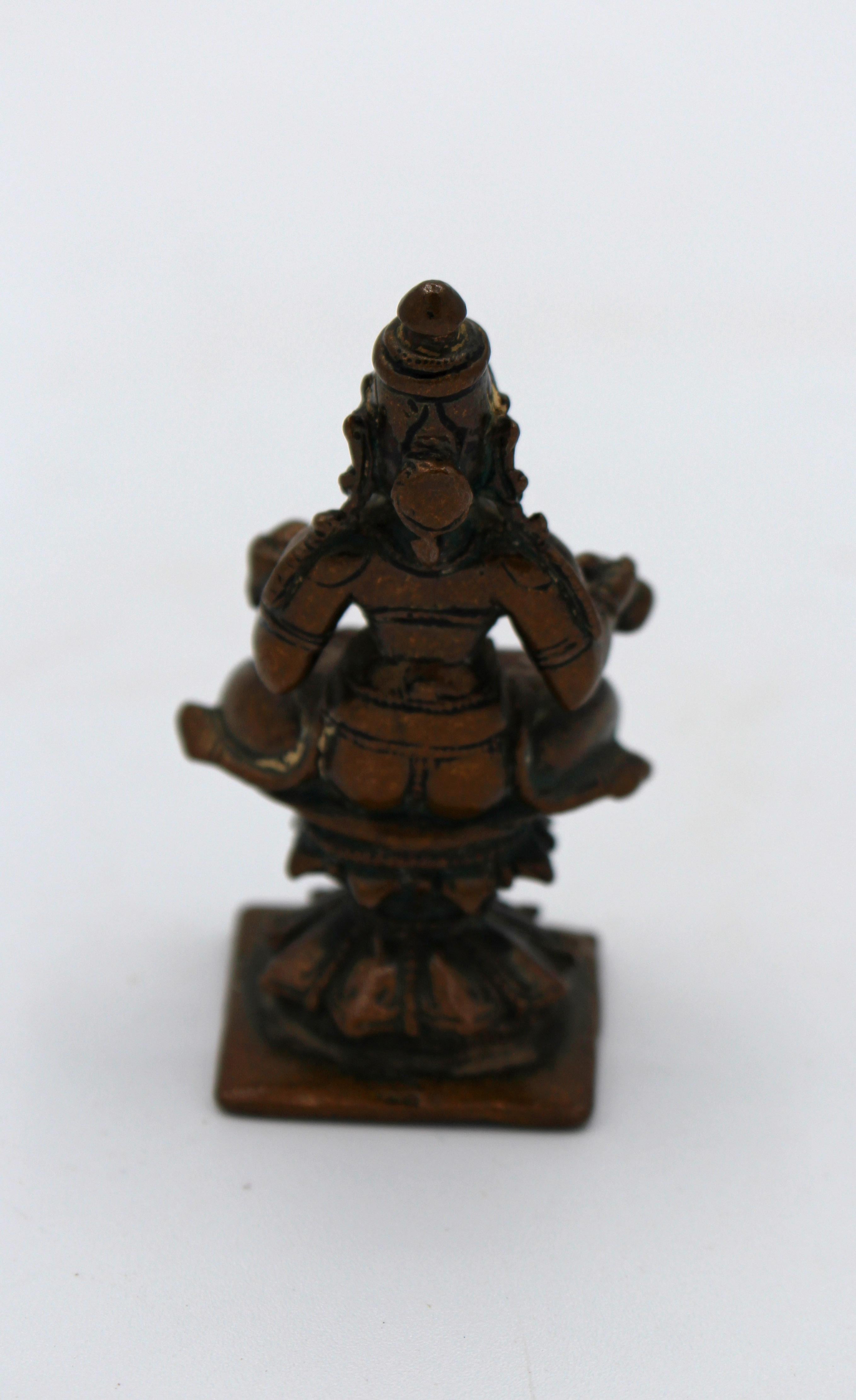 Autre Statue indienne Annapoorani en bronze datant de 1800