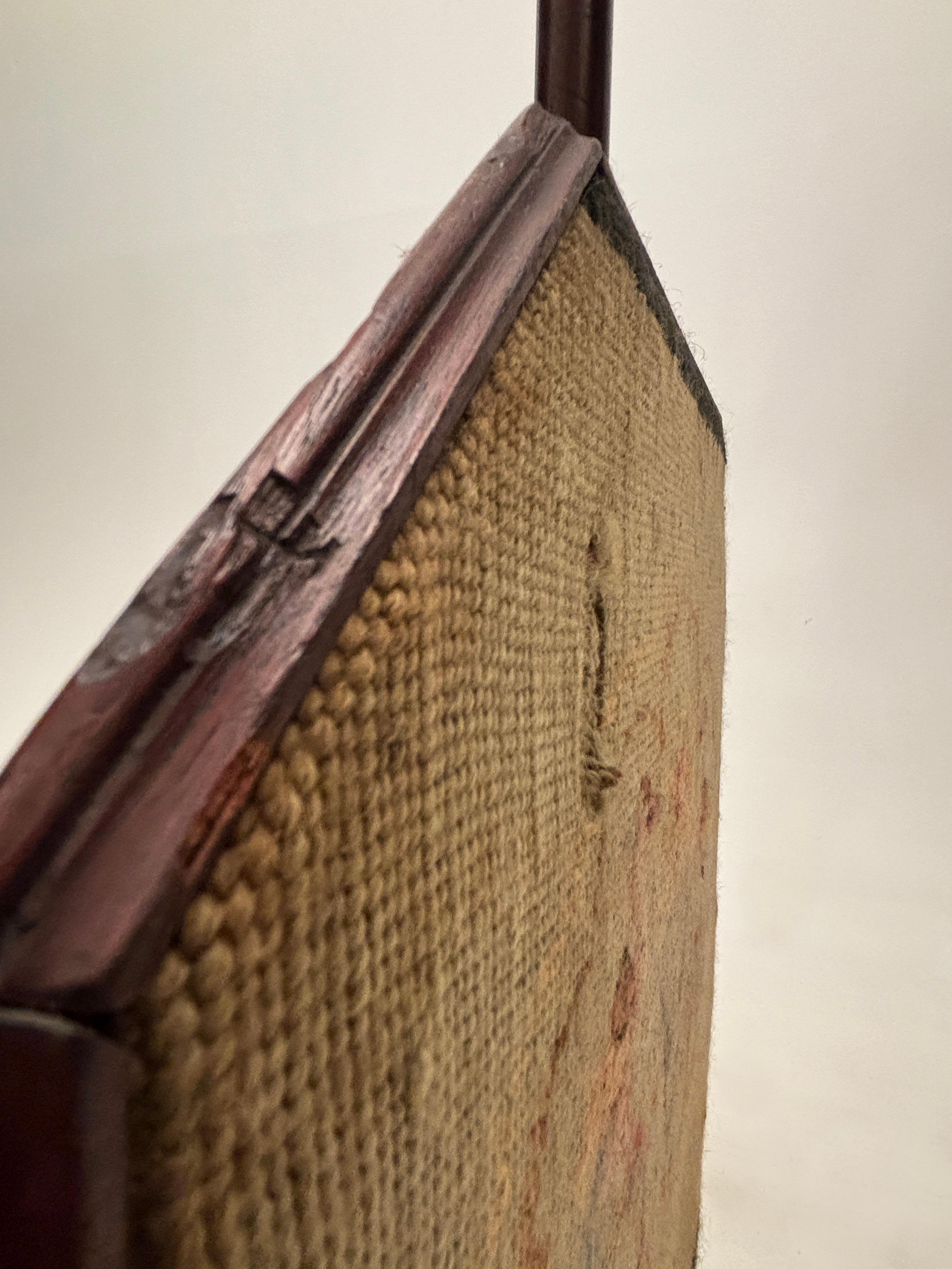 19th Century c. 1800 English Fire Pole Screen Needlepoint/Tapestry Stand For Sale