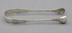 c. 1815 Coin Silver Sugar Tongs by William Thompson, Henry Salisbury, & George E