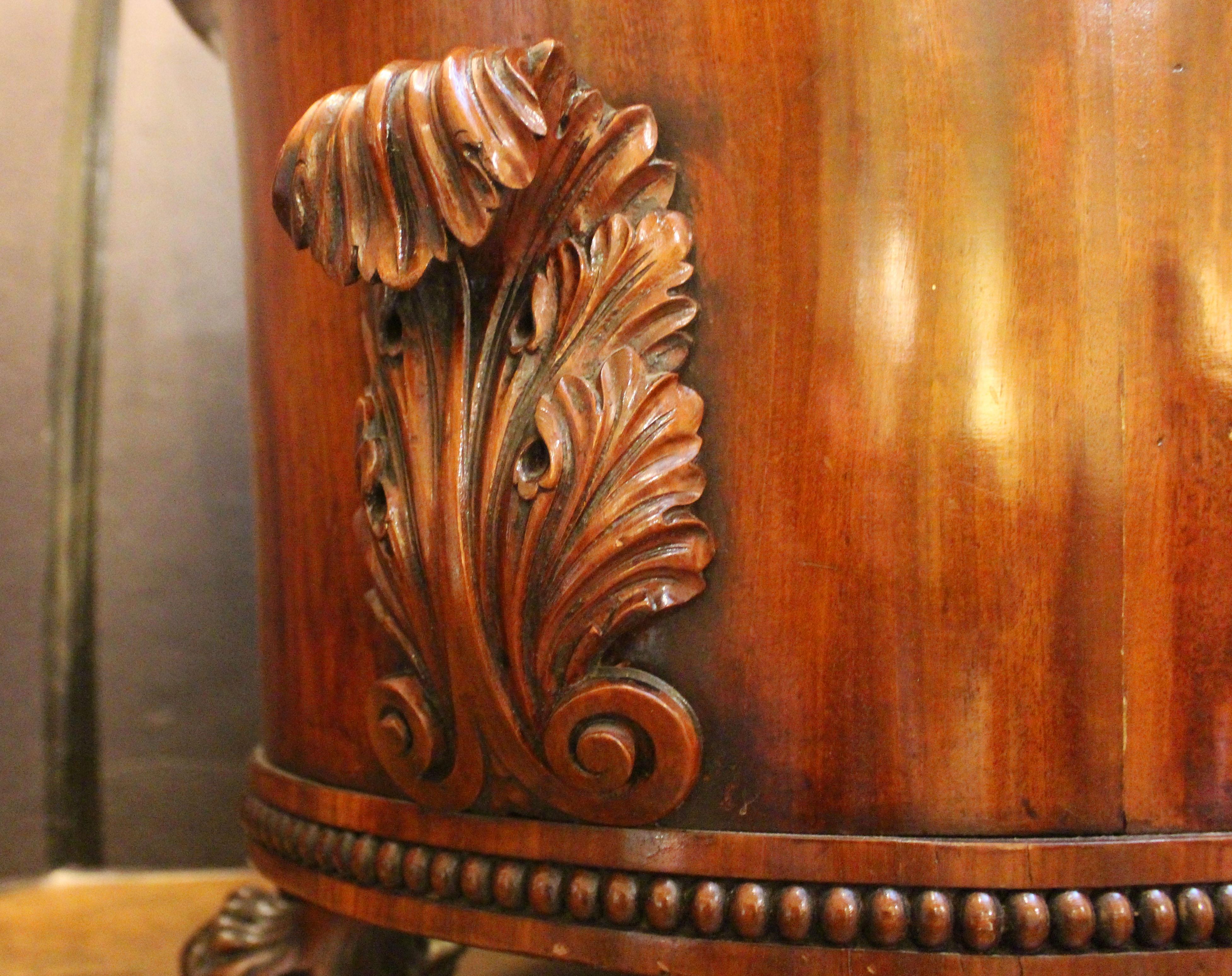 Early 19th Century C. 1815 Regency Period Grand Scale Oval Wine Cooler For Sale