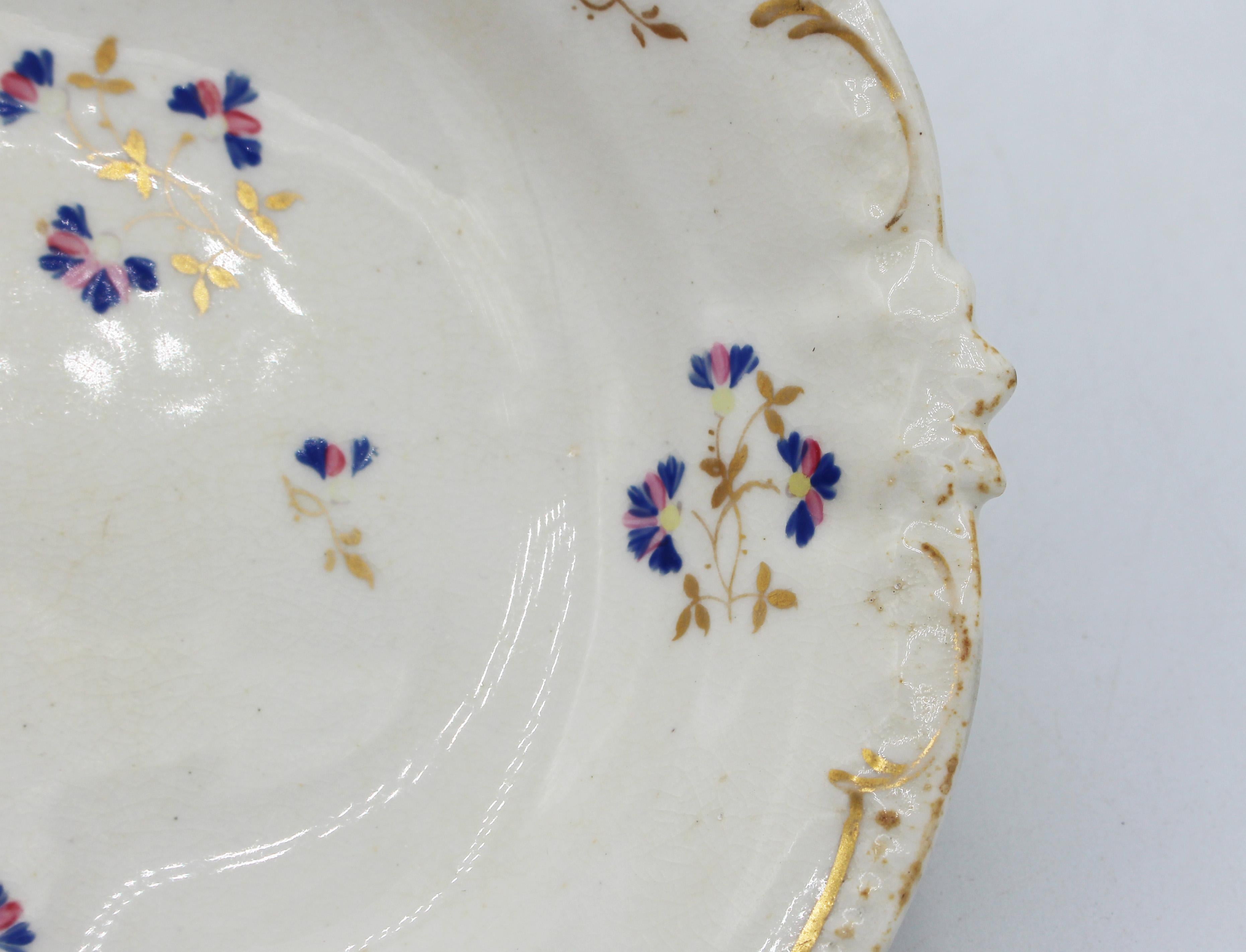 19th Century c. 1820 English Crown Derby Sweetmeat Dish For Sale