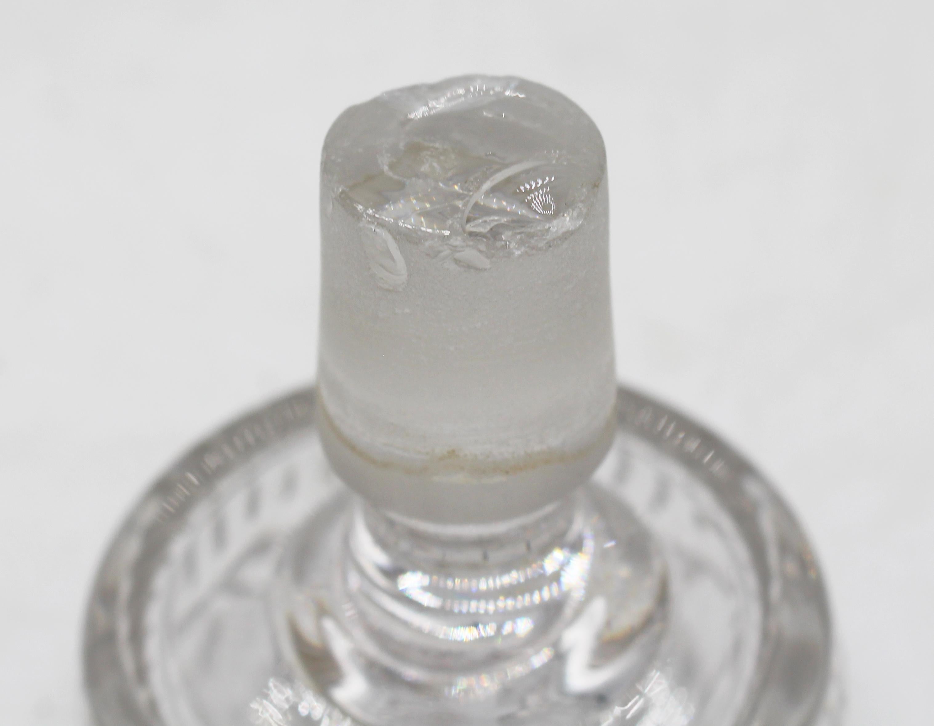 C. 1820 Zwei georgianische anglo-irische Dekanter aus geschliffenem Glas im Zustand „Gut“ im Angebot in Chapel Hill, NC