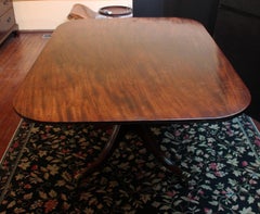 c. 1825 English Rectangular Tilt-Top Breakfast or Center Table