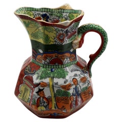 C. 1830-48 Mason's Ironstone Hydra Scale Chinoiserie Jug