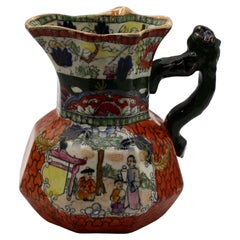 C. 1830-48 Small Mason's Ironstone Red Scale Chinoiserie Jug