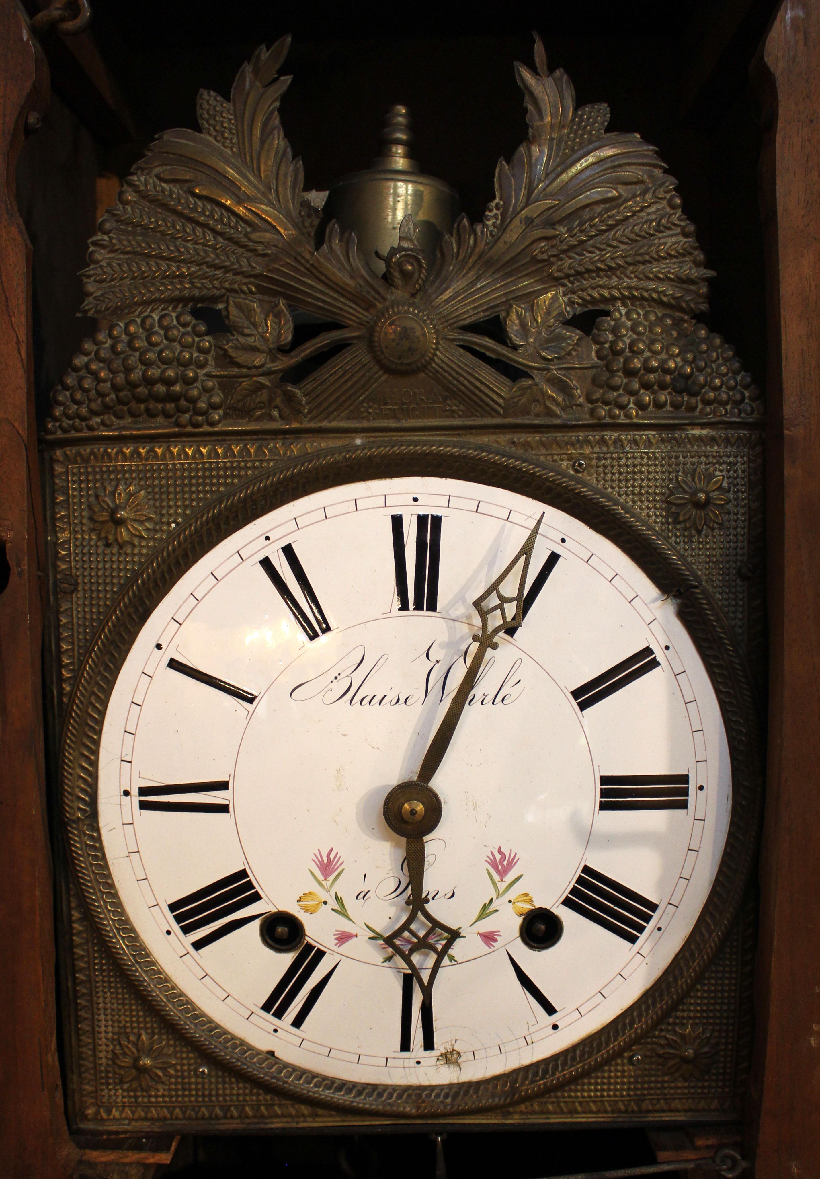 c. 1830-60 Country French Morbier Tall Case Clock 2
