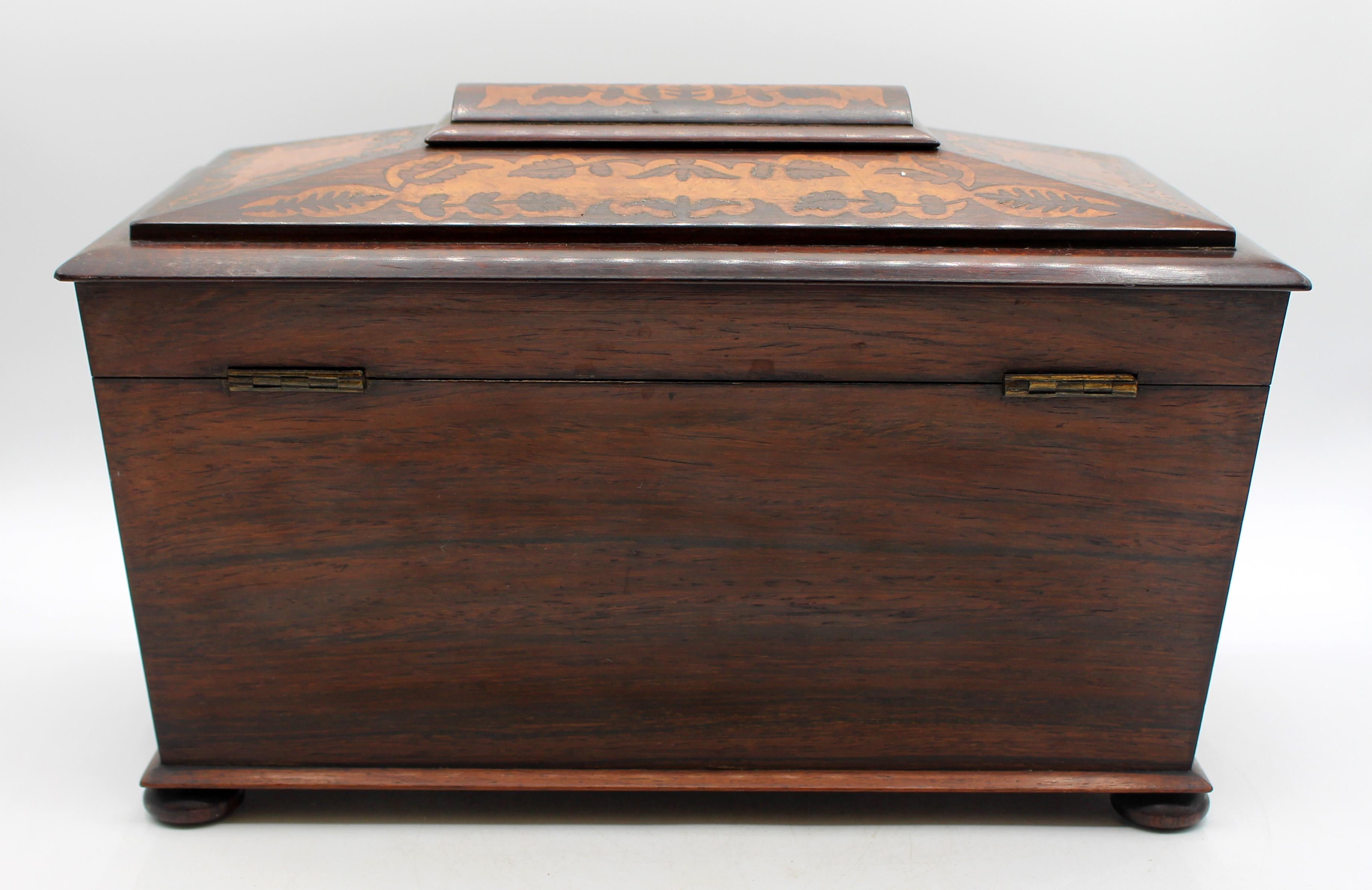 Guglielmo IV C. 1830 English William IV Period Tea Caddy