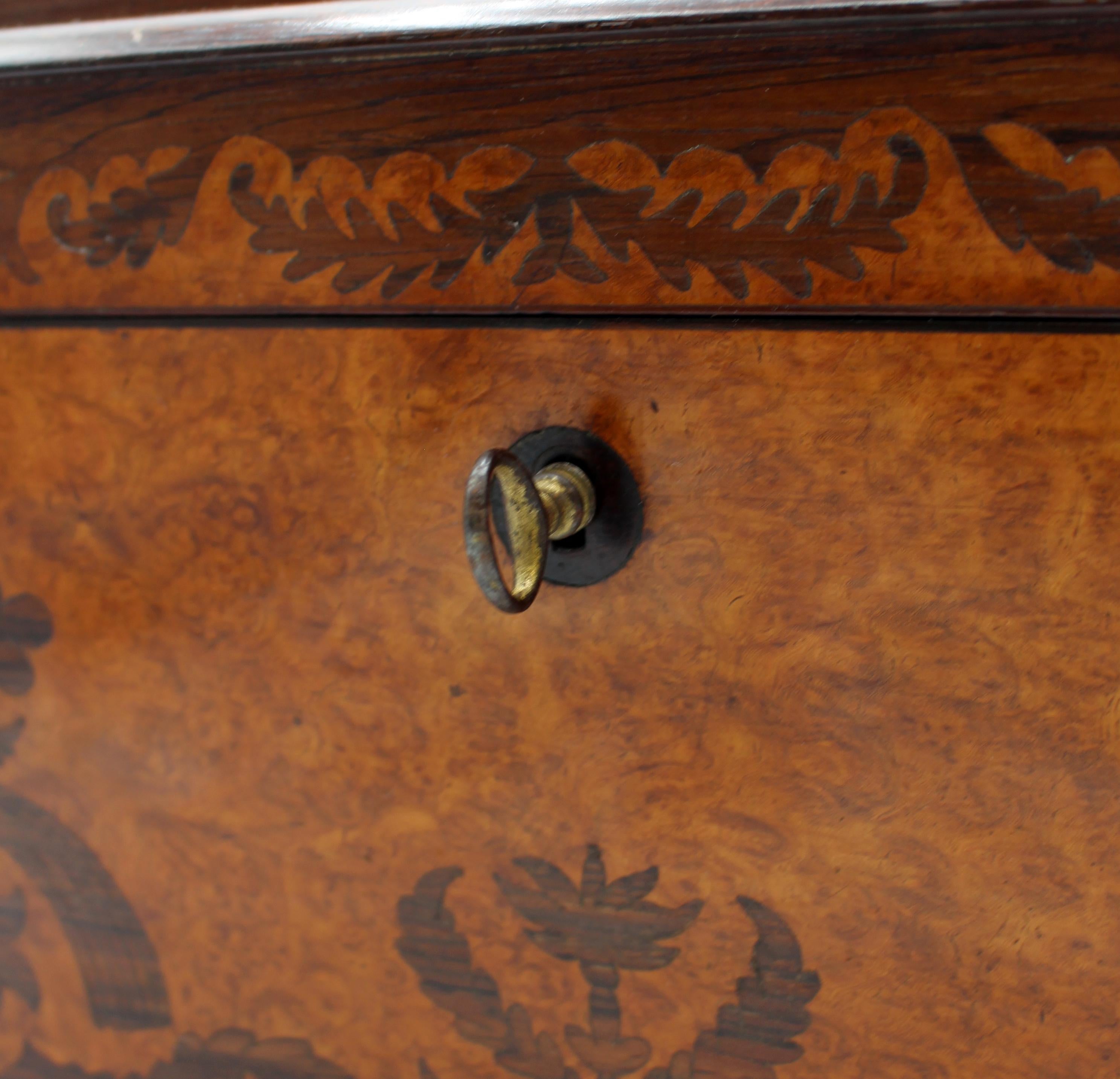 C. 1830 English William IV Period Tea Caddy 1
