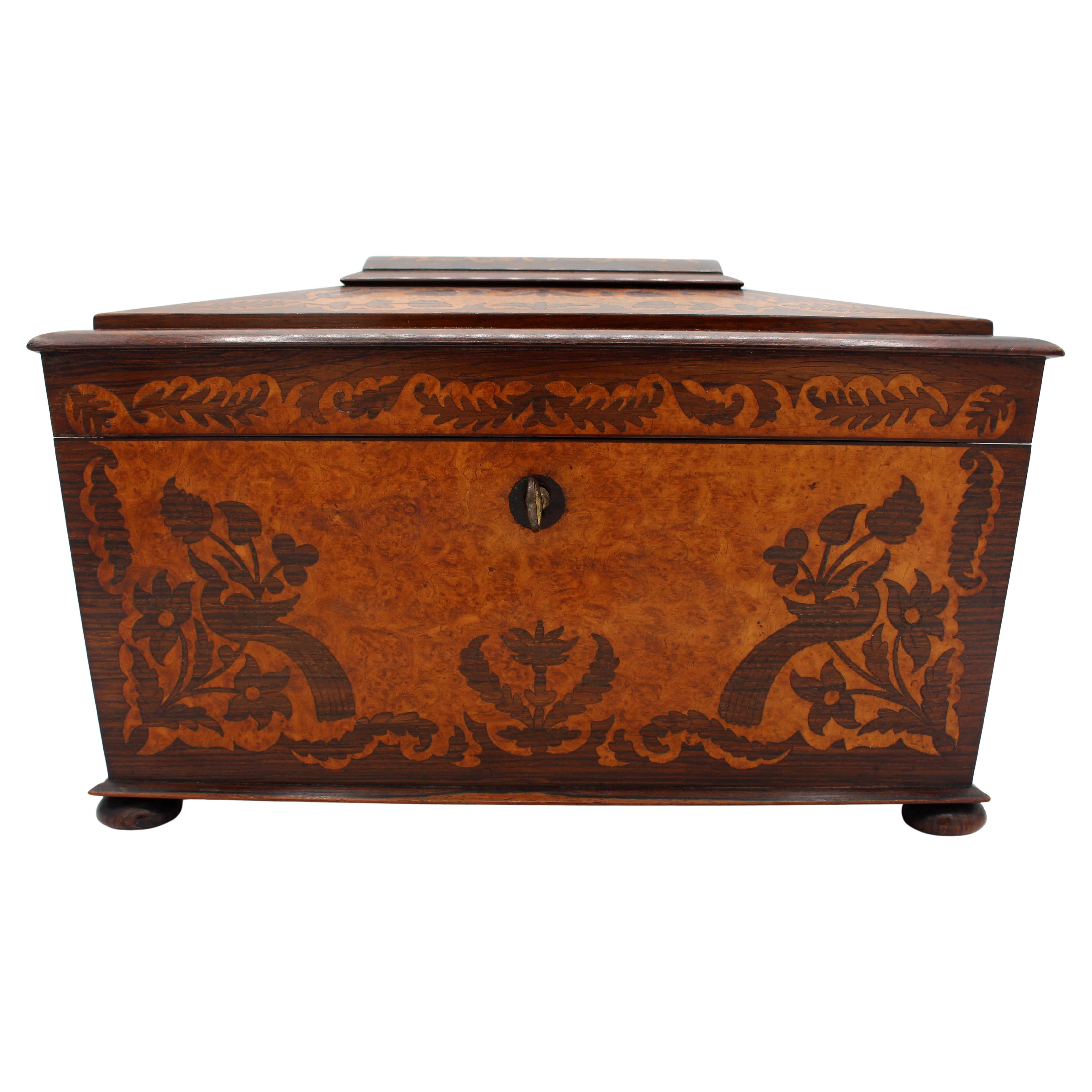 C. 1830 English William IV Period Tea Caddy