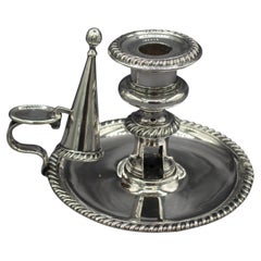 c. 1830s English Old Sheffield Plate Chamber Stick