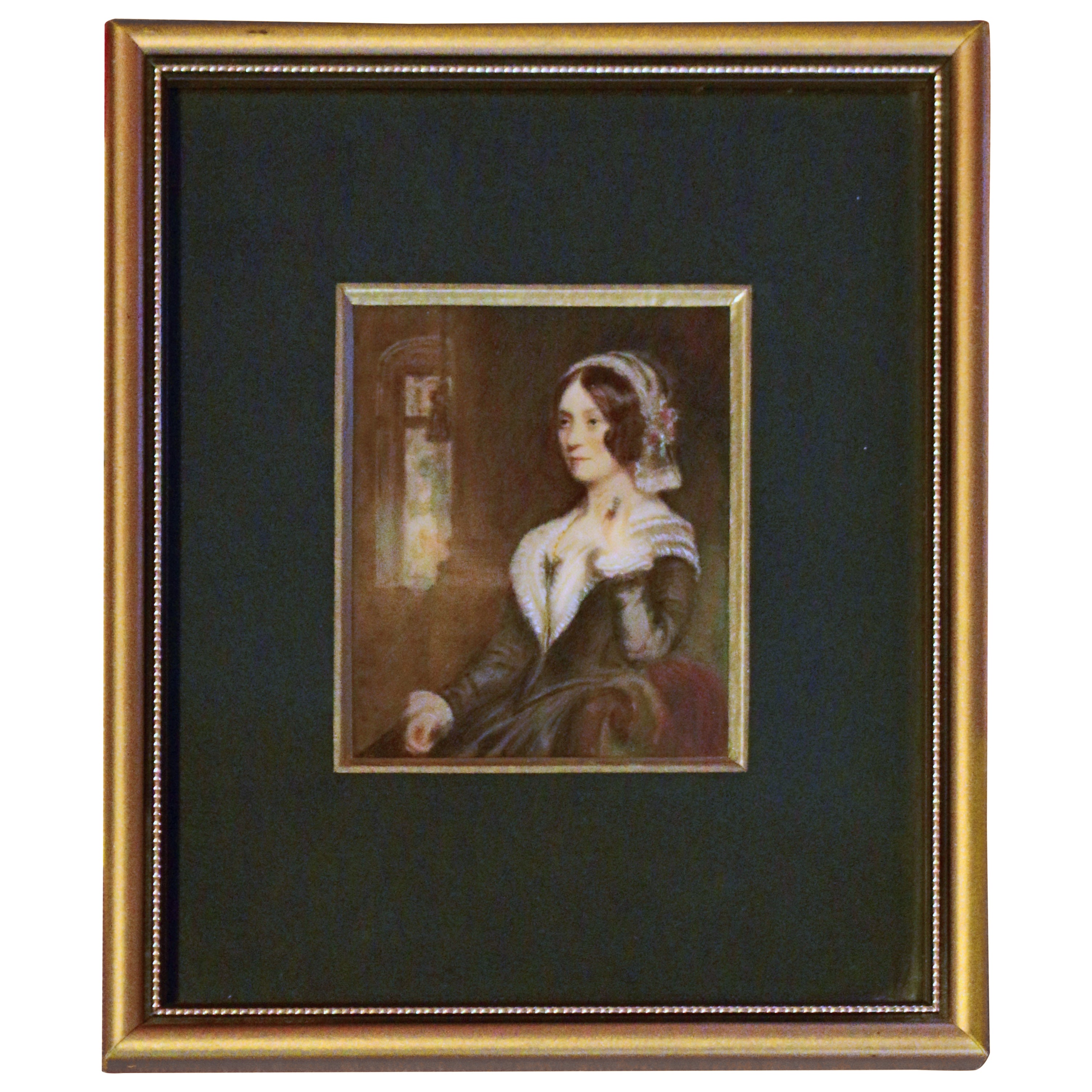 c. 1830s Miniature Portrait Attributed to Emanuel Thomas Peter of Austria For Sale