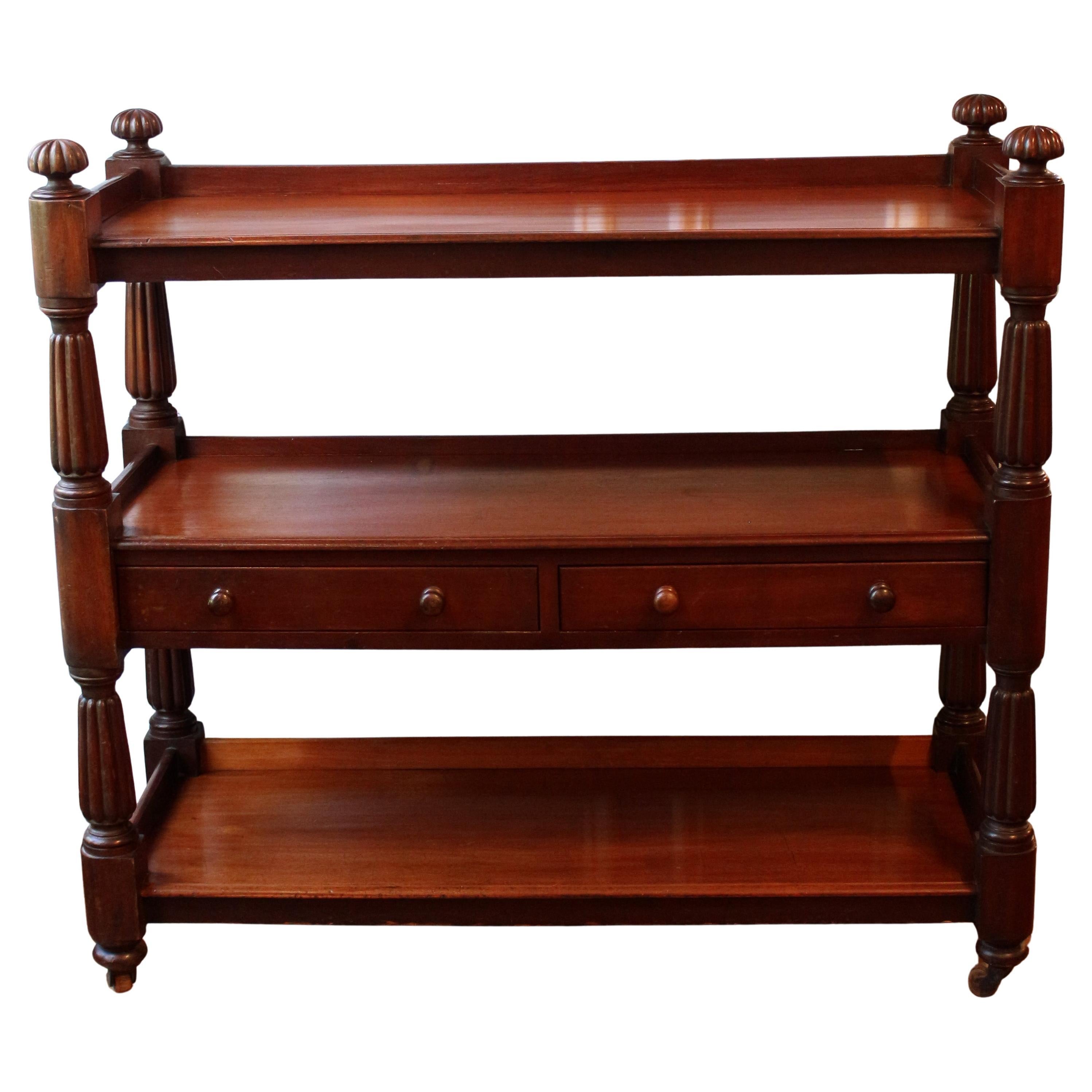 c. 1830s William IV English Butler's Serving Etagere