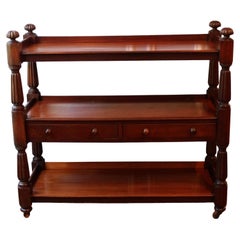 Used c. 1830s William IV English Butler's Serving Etagere