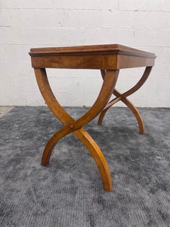 C. 1840-1860s Biedermeier X-Shaped Leg Console Table