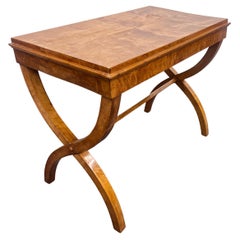 C. Table console Biedermeier à pieds en forme de X, années 1840-1860