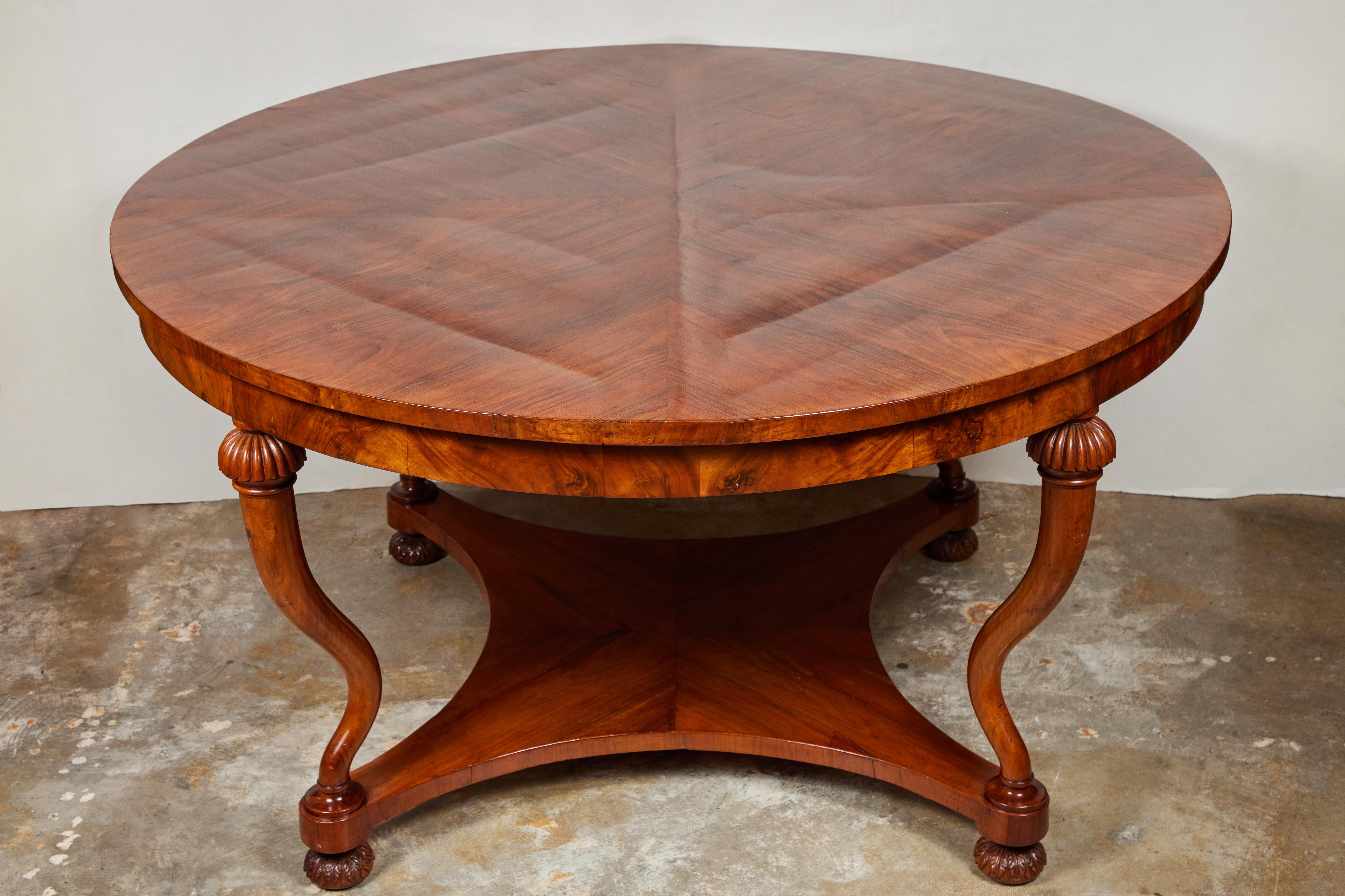 Wood c. 1840, Tuscan Center Table