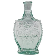 c. 1840s American Aquamarine Glass Cologne Bottle
