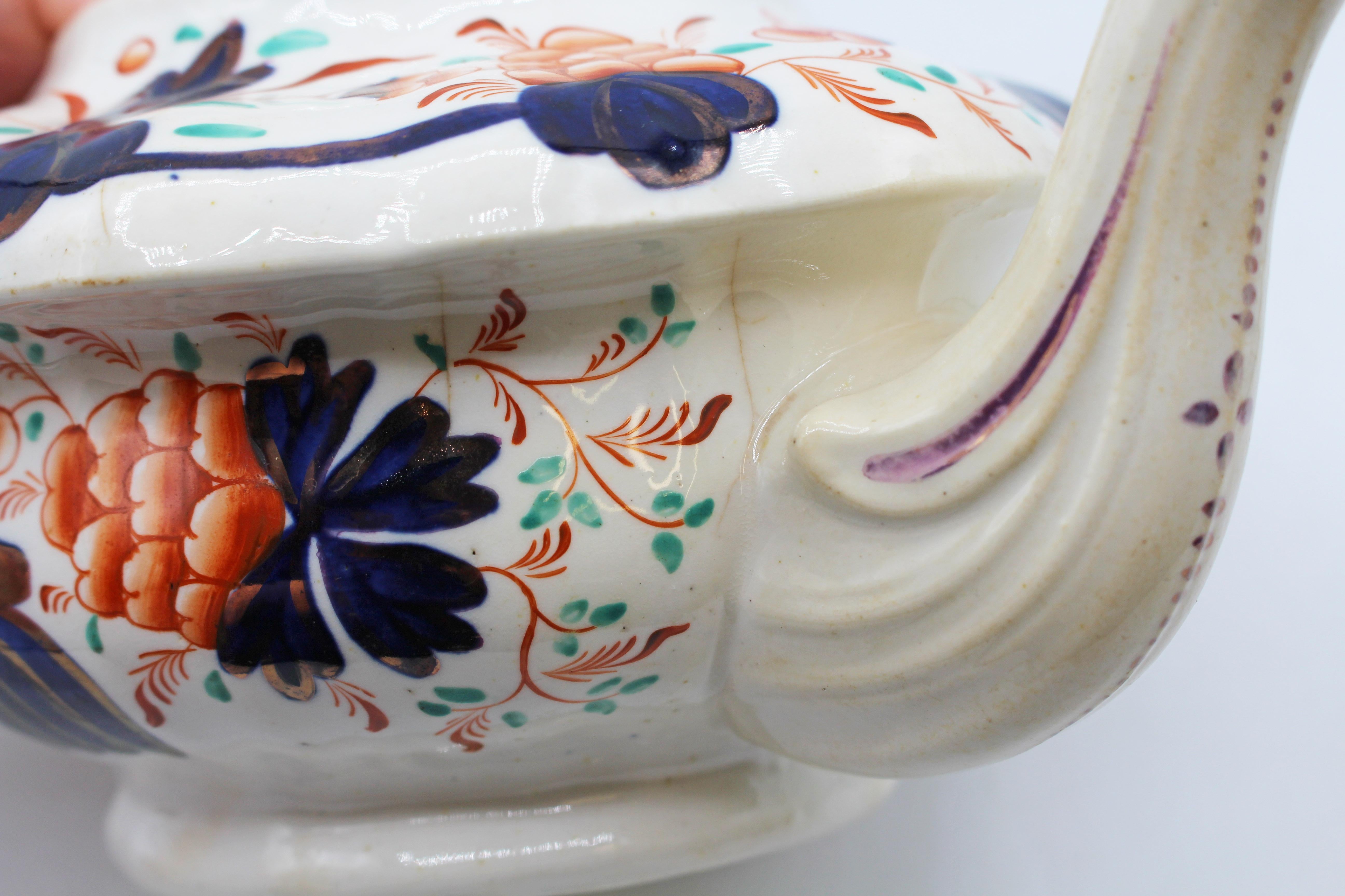 C. 1850 English Staffordshire District Gaudy Welsh 